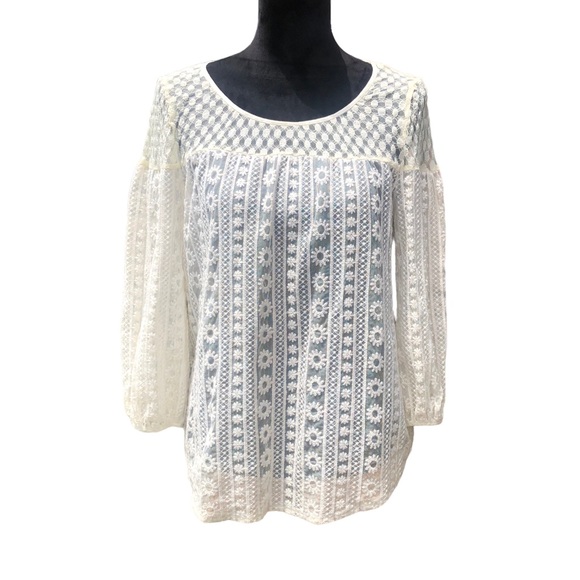 Altar’d State Double Lace Top size Small - Picture 4 of 10